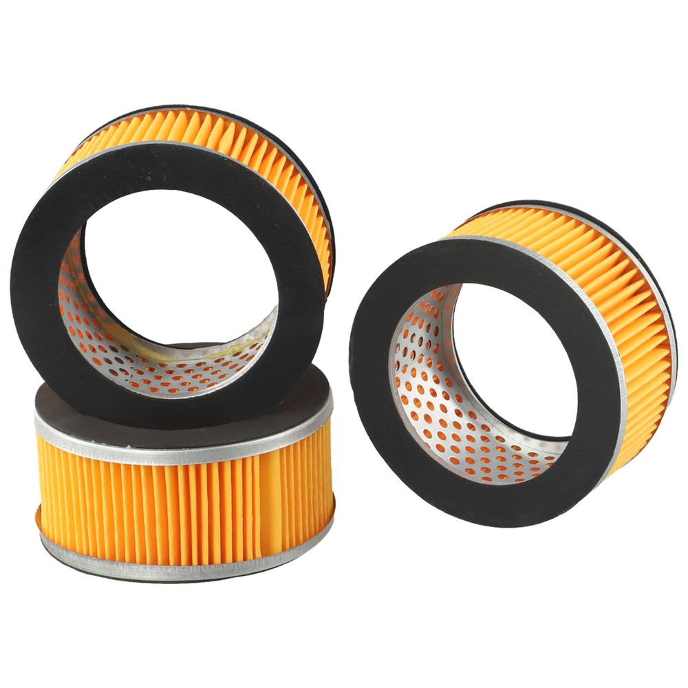 Yellow Cylinder Shape Air Compressor Element Filters Assembly Set Replacement