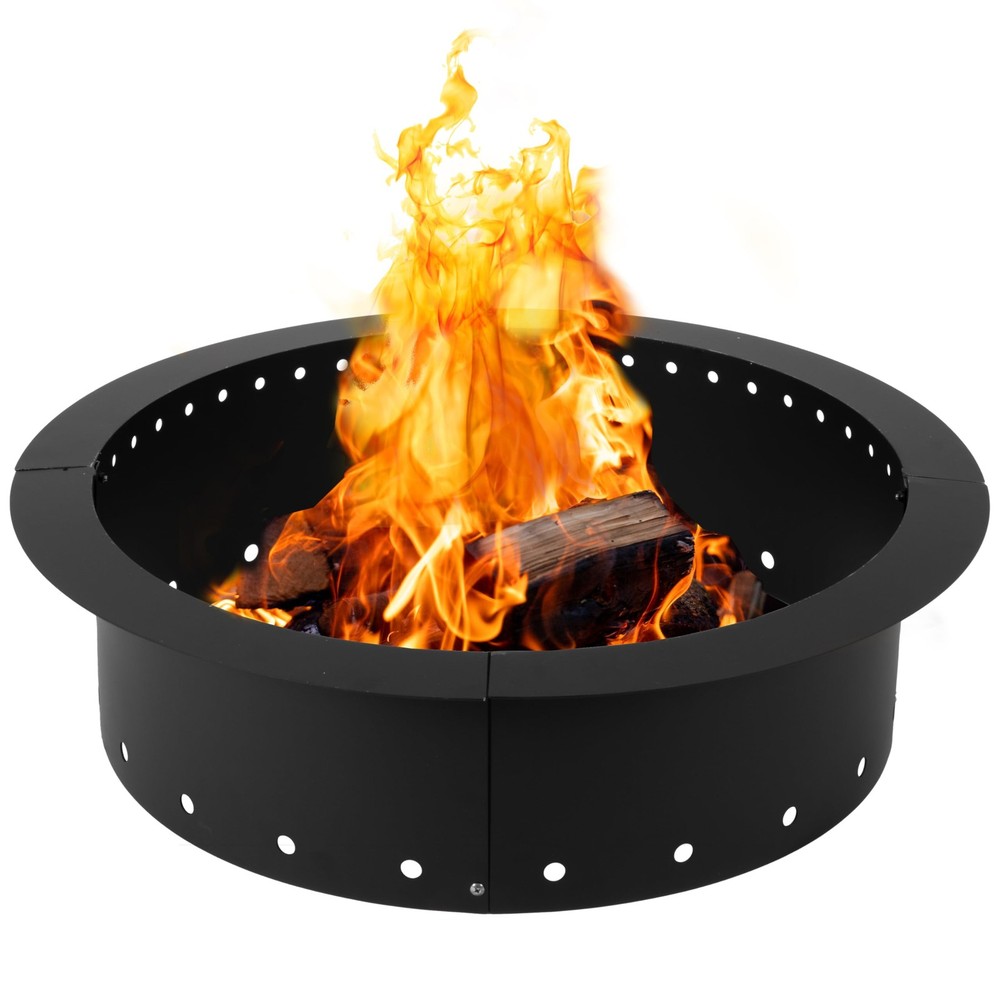 Iron Forge Tools Smokeless Firepit - 36 inch Outer/30 36" Radius, Black