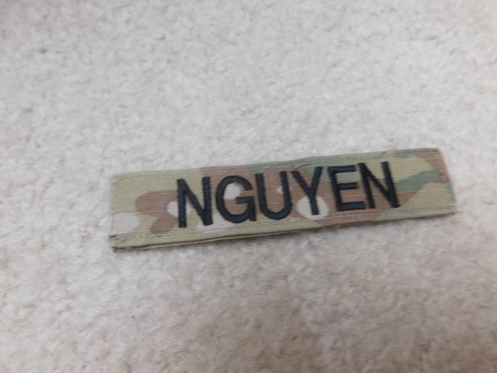 US ARMY MULTICAM OCP  NAME PATCH "NGUYEN"