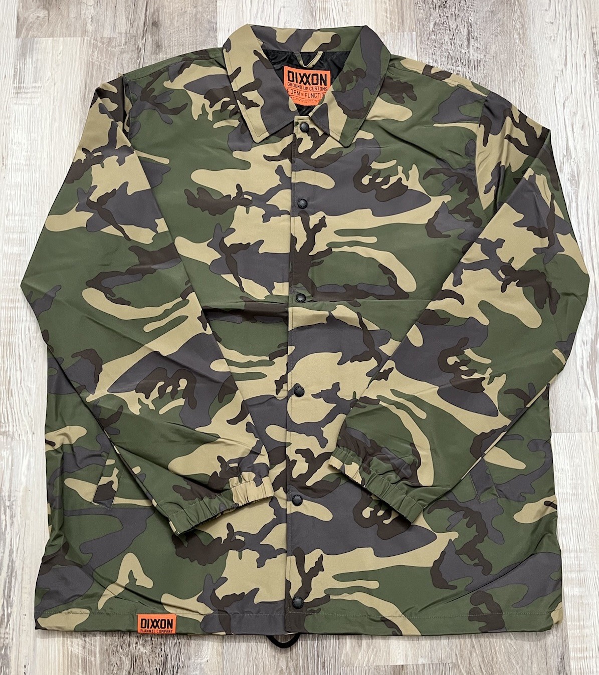 Dixxon Flannel Co. Men’s XXL Coaches Jacket Thick Windbreaker Camo Wind/Water