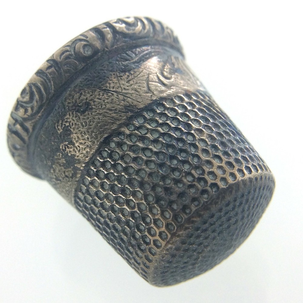 Vintage / Antique Thimble Sterling Silver Marked Inside S119