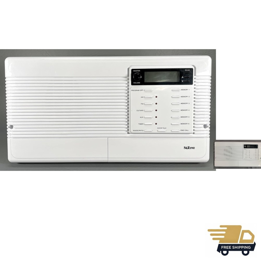 Easy Installation Bright White Replacement Faceplate for Nutone Intercom Systems