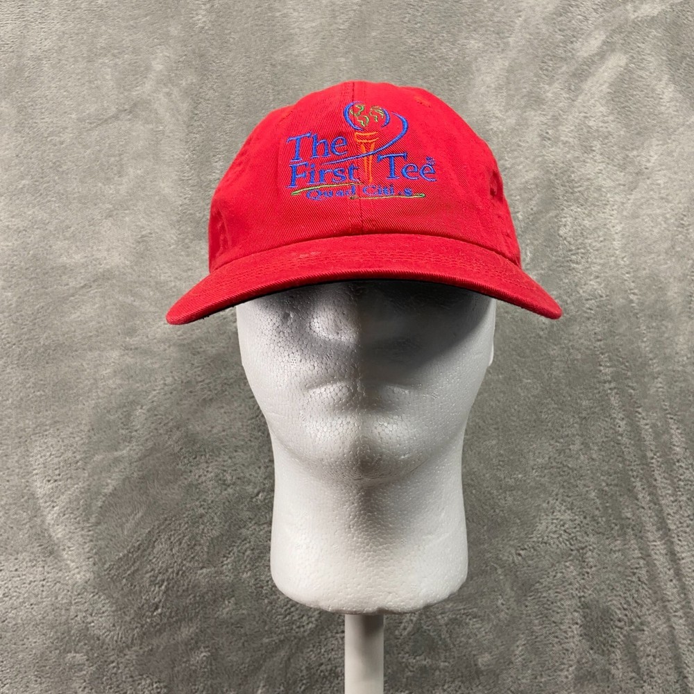 The First Tee Quad Citi's Golf Course Hat Ahead Mid Fit Adjustable Red