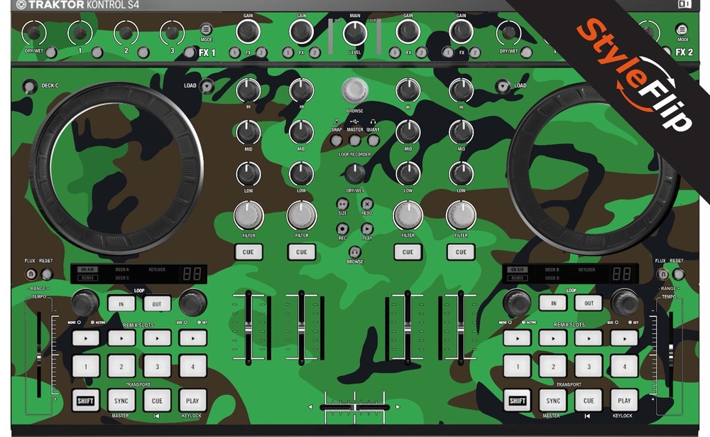 Native Instruments TK S4 MK2 | Green Camo | Protective Decal | StyleFlip Skins