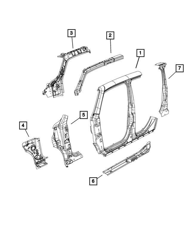 Genuine Mopar Cowl Side Panel Right 68268269AA