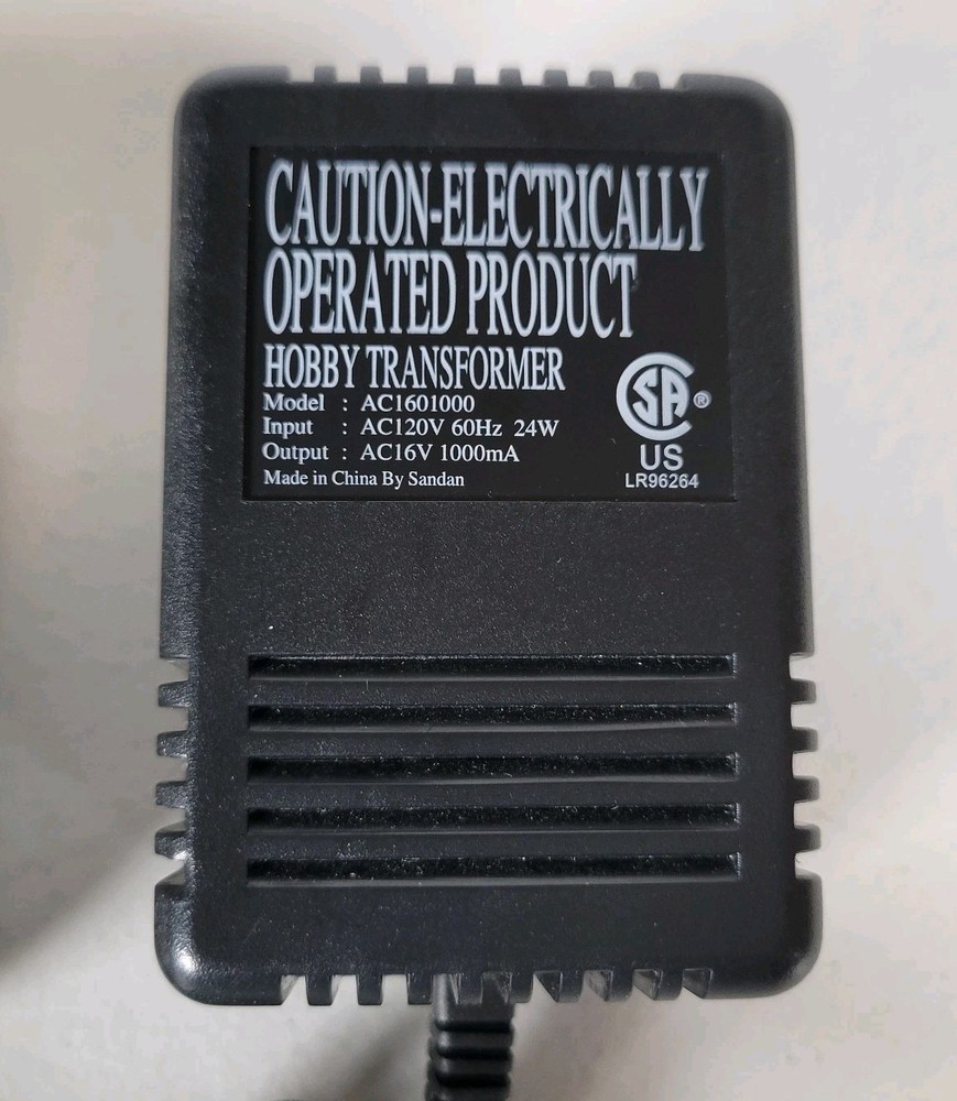 Bachmann 46605A HO N Scale Speed Controller Transformer Power Adapter Powers On