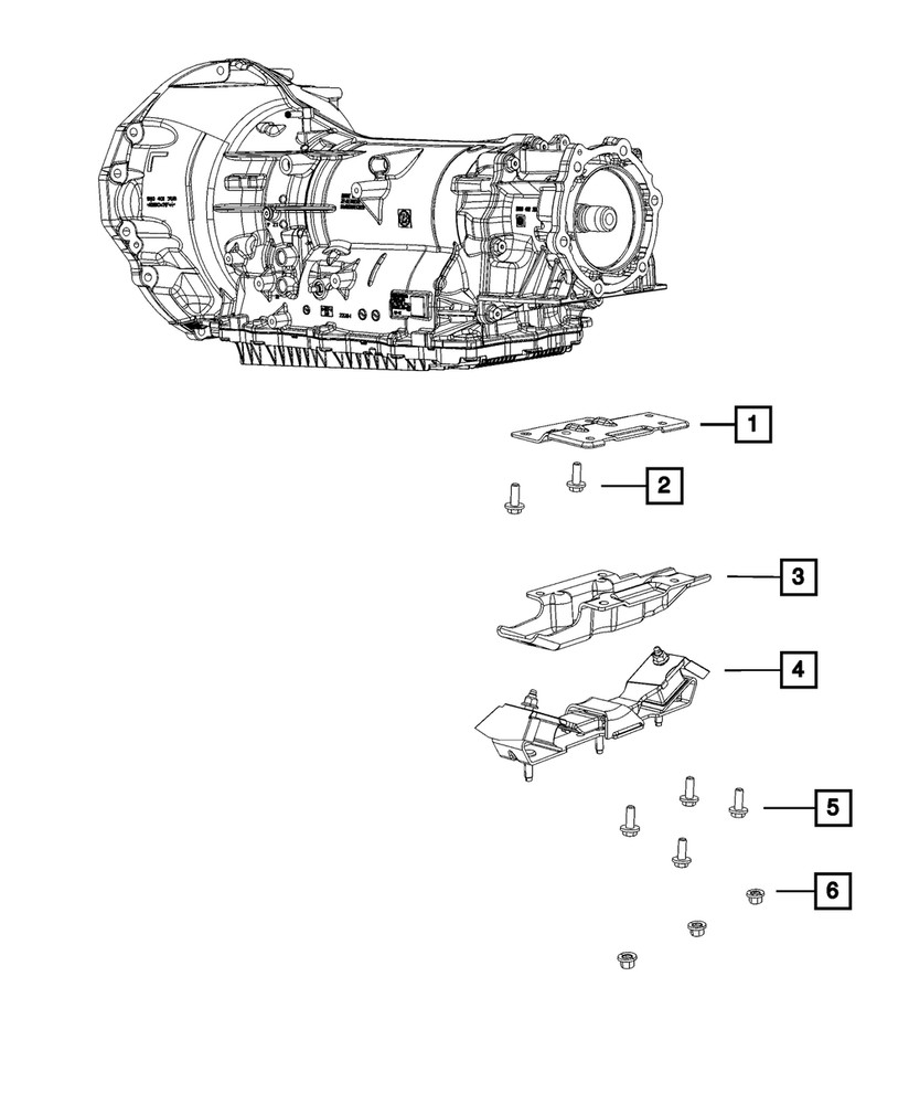 Genuine Mopar Transmission Mount Bracket 68155064AC