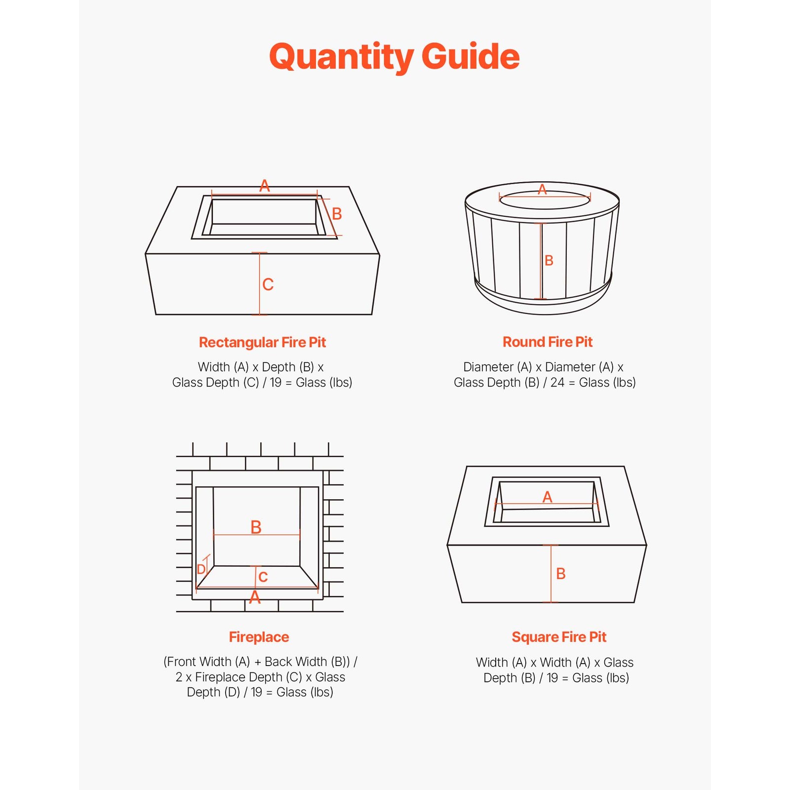 Uimoso 10 lbs 3/4-Inch Fire Pit Glass Rocks for Fireplace and Table, 3 Colors