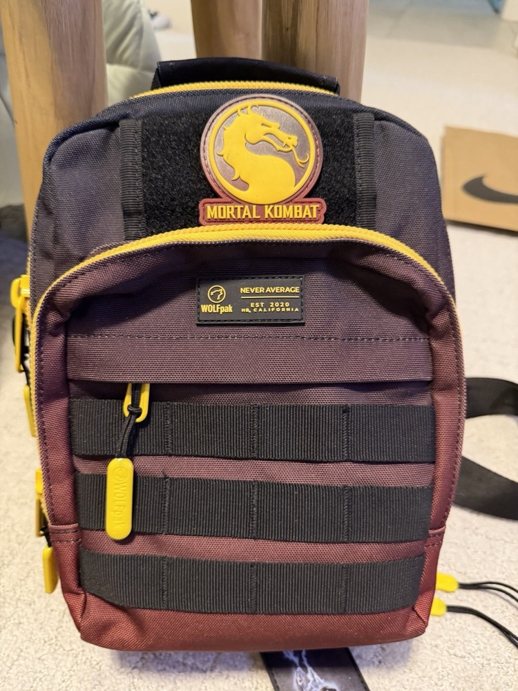 Wolfpak Mortal Kombat 9L Tactical Sling Bag + Raiden Patch