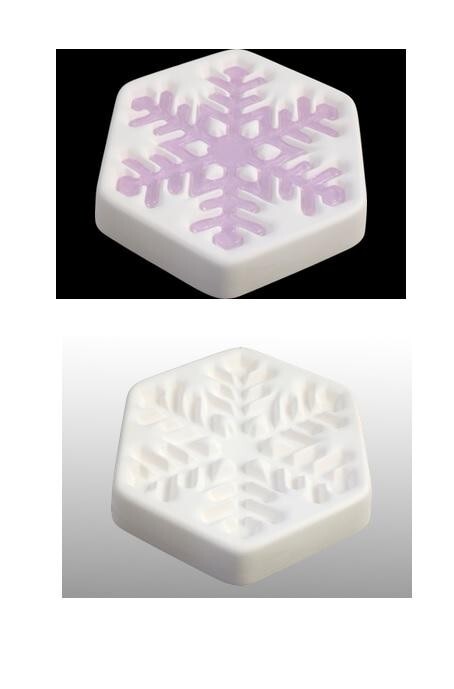 "January 2017" Colour de Verre SNOWFLAKE Ceramic Reusuable Fusing Mold Casting