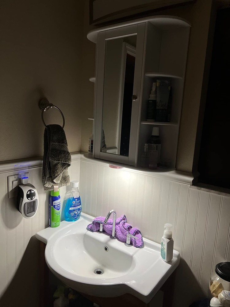 Eye-Friendly Dimmable Tap Lights - Rechargeable Warm LED Night Lights, 2 Pack