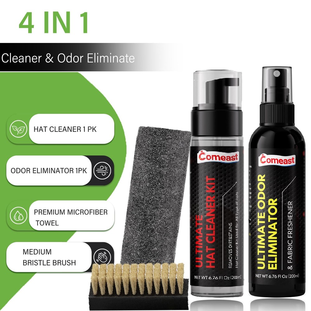 comeast Hat Cleaner Kit,Ready-To-Use Foam,Quick Drying for Cleaning White