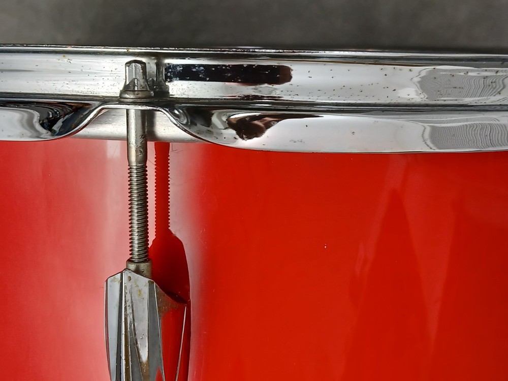 PREMIER 12" RED TOM DRUM, ENGLAND