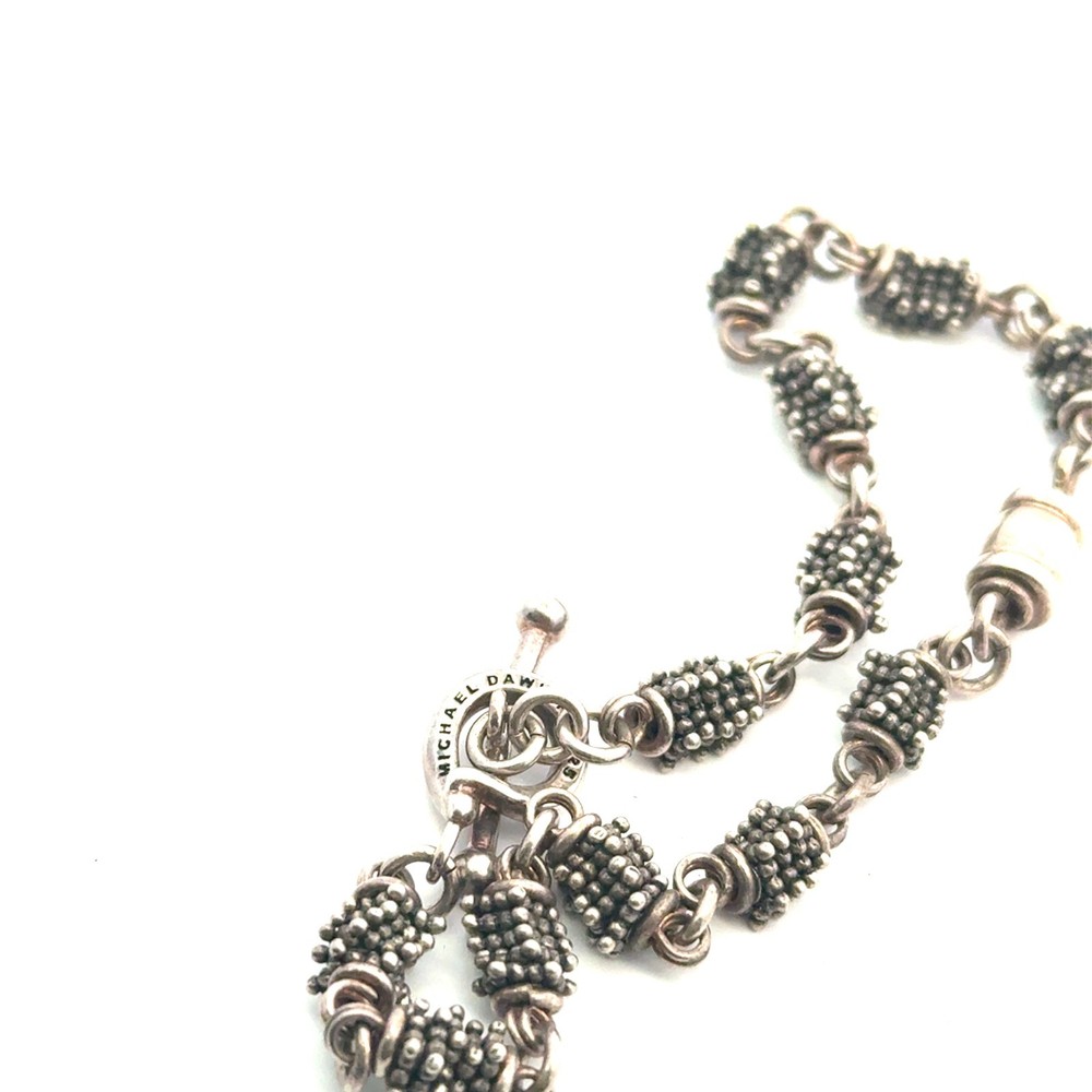 Michael Dawkins Silver bracelet 8in toggle