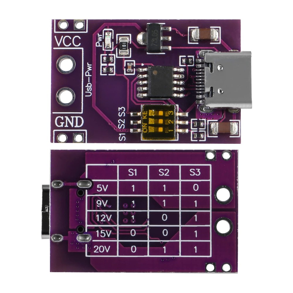 5Pcs PD2.0 PD3.0 Type-C QC AFC DC Fast Charge Decoy Trigger Polling Detector ...