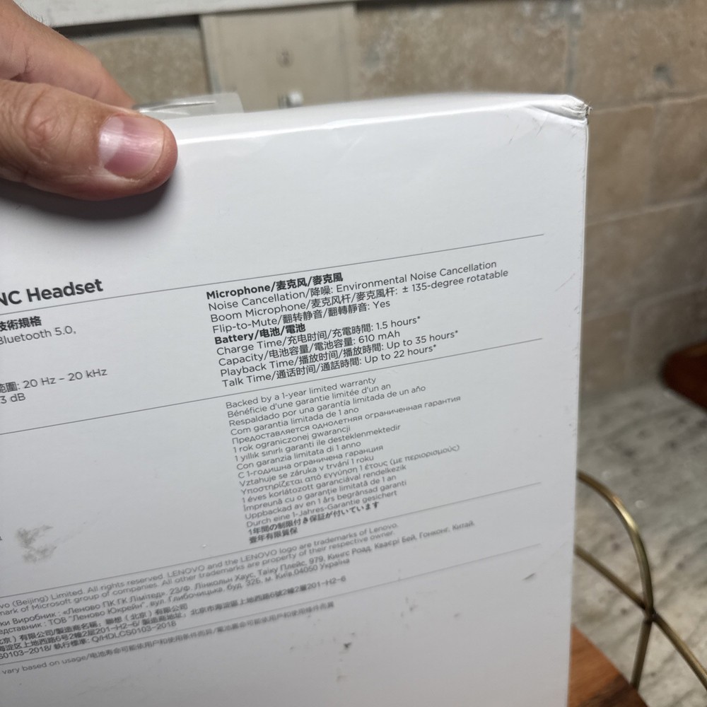 Lenovo Go Wireless ANC Headset- Open Box