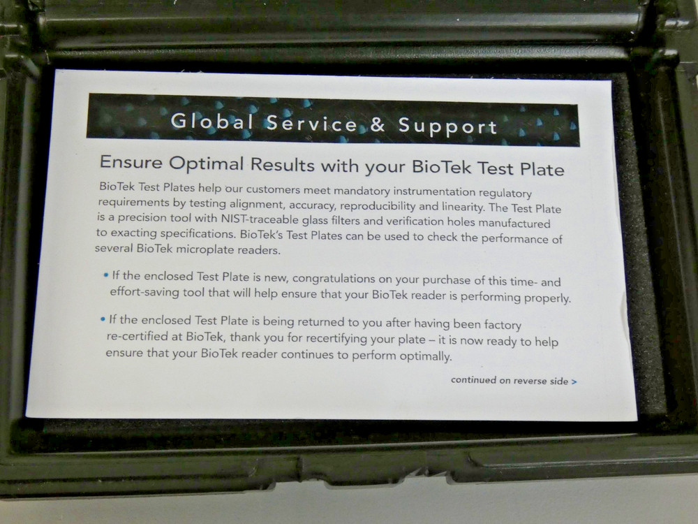 BioTek Absorbance Test Validation Plate 7260522