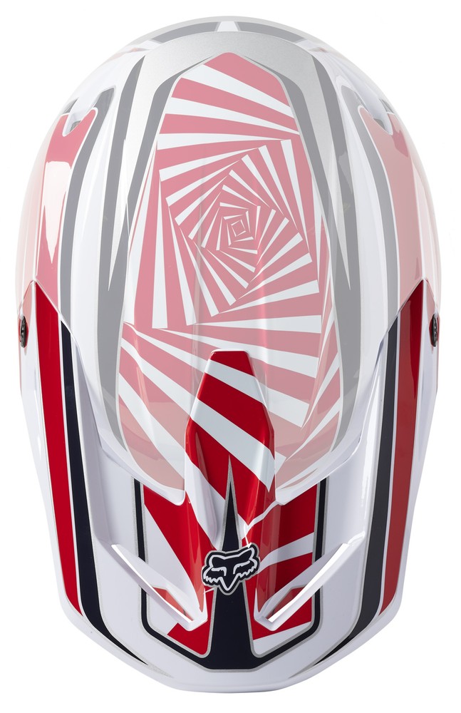 Fox Racing V1 GOAT Helmet Visor/Peak Red