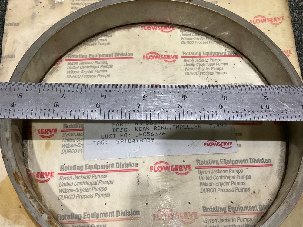 FLOWSERVE BYRON-JACKSON 638565BH IMPELLER WEAR RING 678