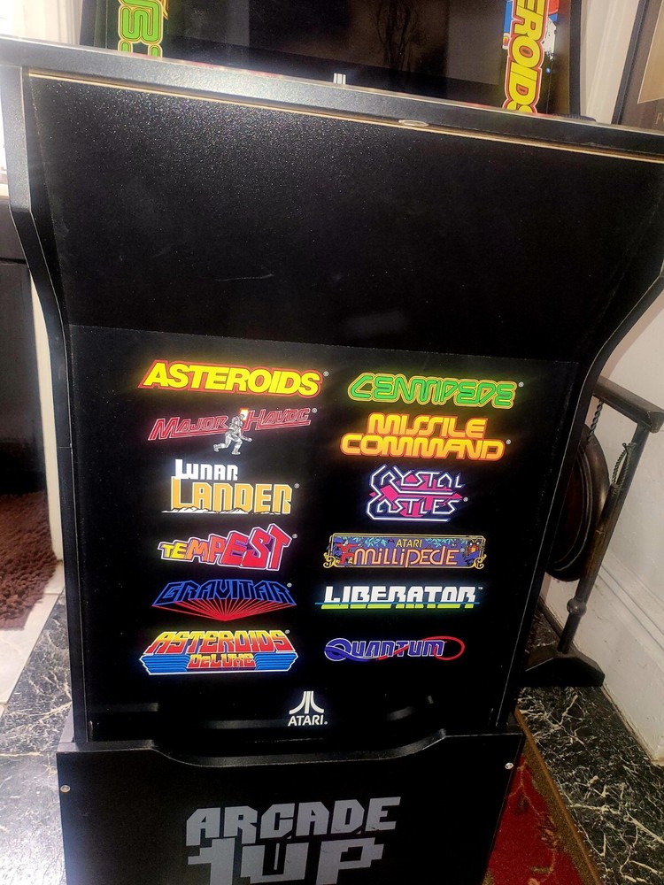 Arcade1Up Atari Deluxe 12-In-1 Arcade Machine with Riser. Asteroids Centipede