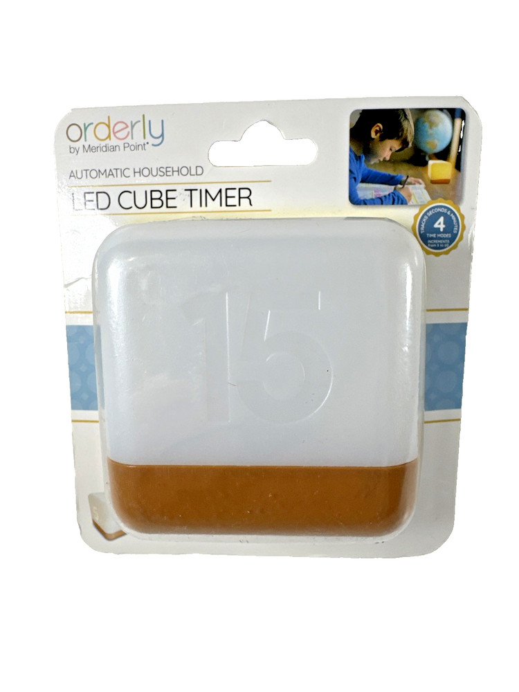 NEW OLD STOCK 3"Cube Timer LED Display Digital Timer Cooking Study LIGHTS UP