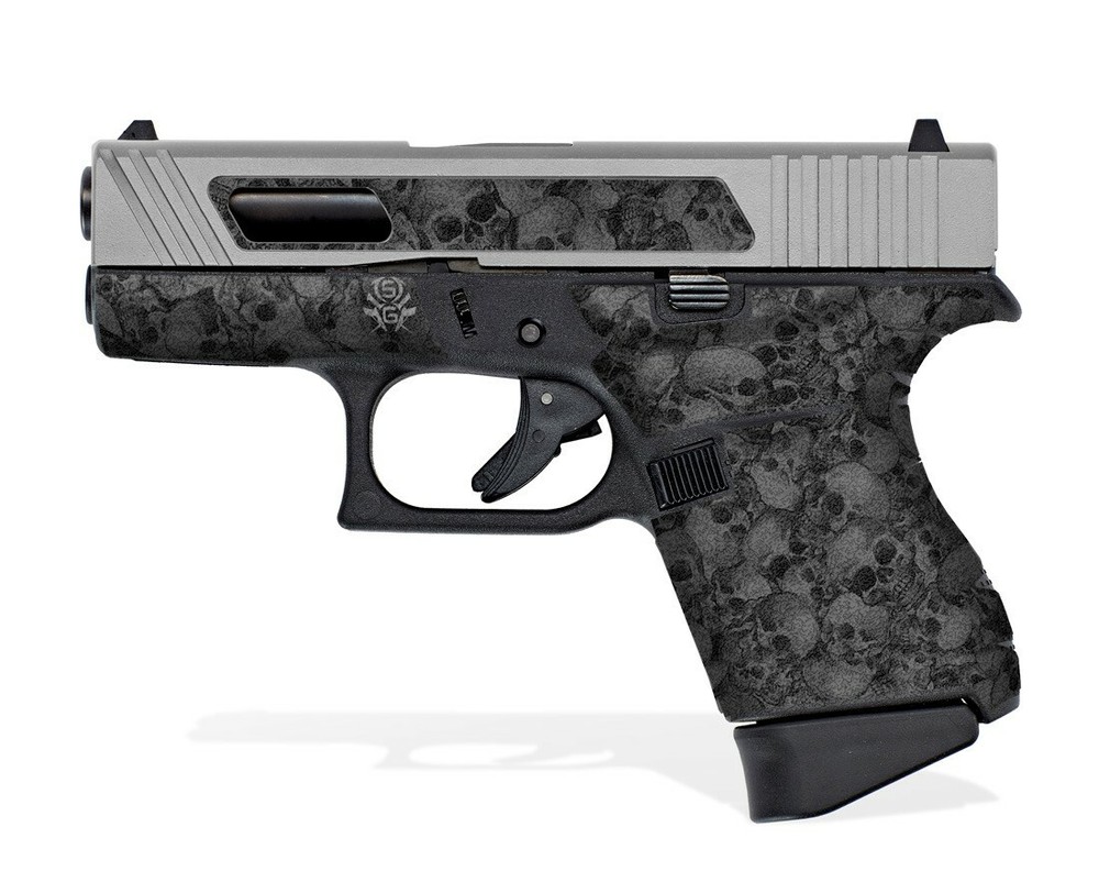 Glock 43 Decal Grip - Skull Collector