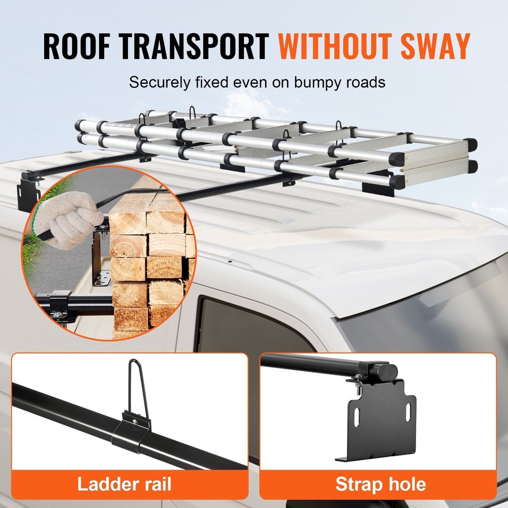Secure-Mount 500lb Ladder Rack with Vibration Control