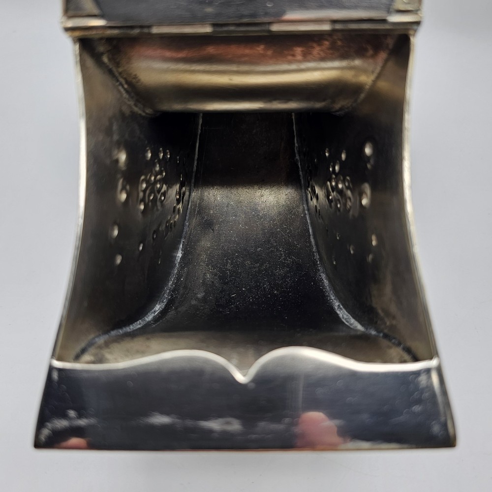 Antique James Dixon & Sons Silverplate Sugar Shuttle EPBM Bugle Backstamp