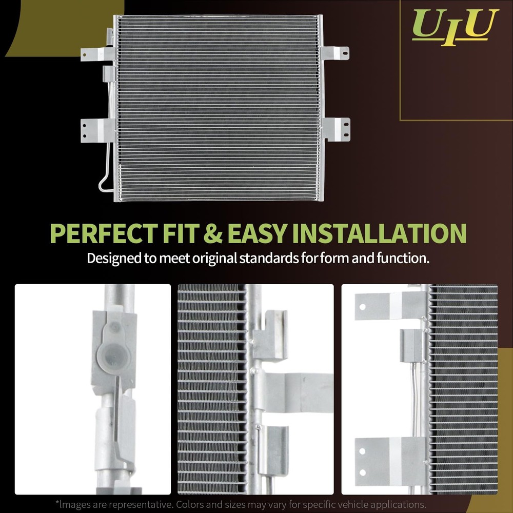 A/C Condenser for Ford E-150 E-250 E-350 Econoline 88-91