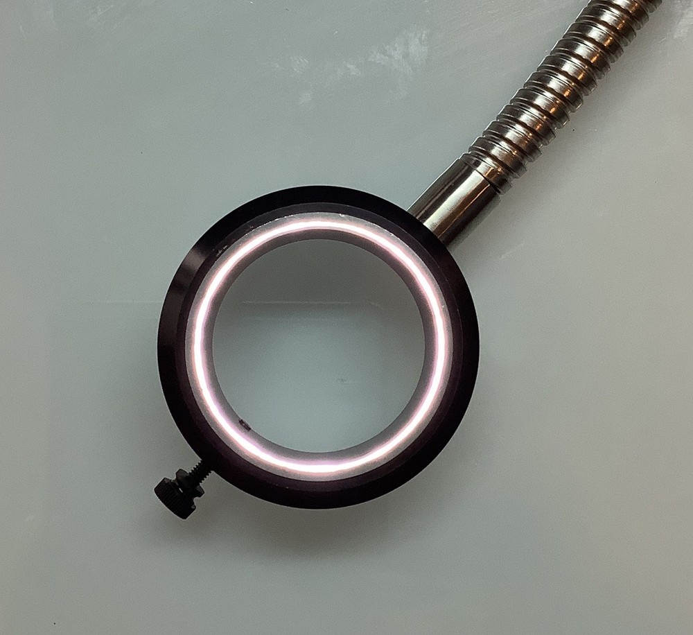 Microscope Ring Light Fiber Optic 3” OD 2-1/8" ID 38" Length