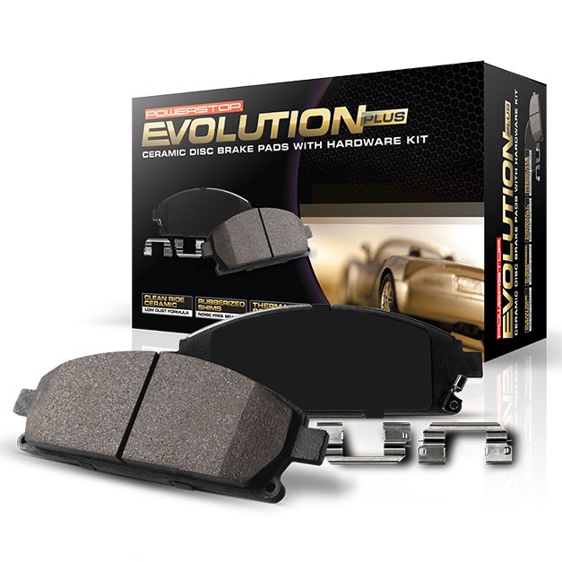 Powerstop     Power Stop 17 1336  Z17 Rear Ceramic Brake Pads With Hardware