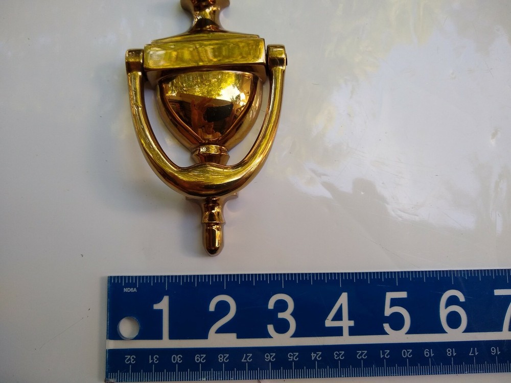 Solid Brass Door Knocker Made in Portugal Engravable NICE!