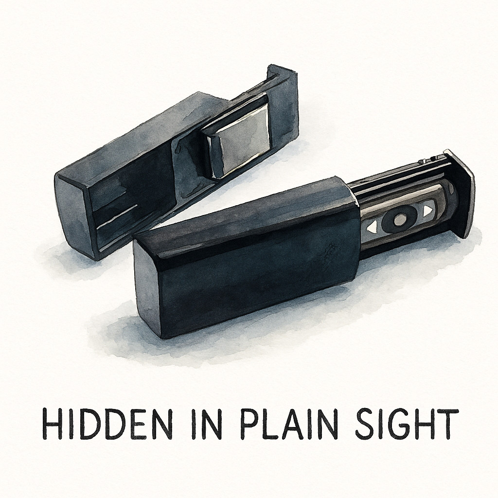 Hidden Compartment Magnetic Key Box Holder Secret Stash Safe Container Storage