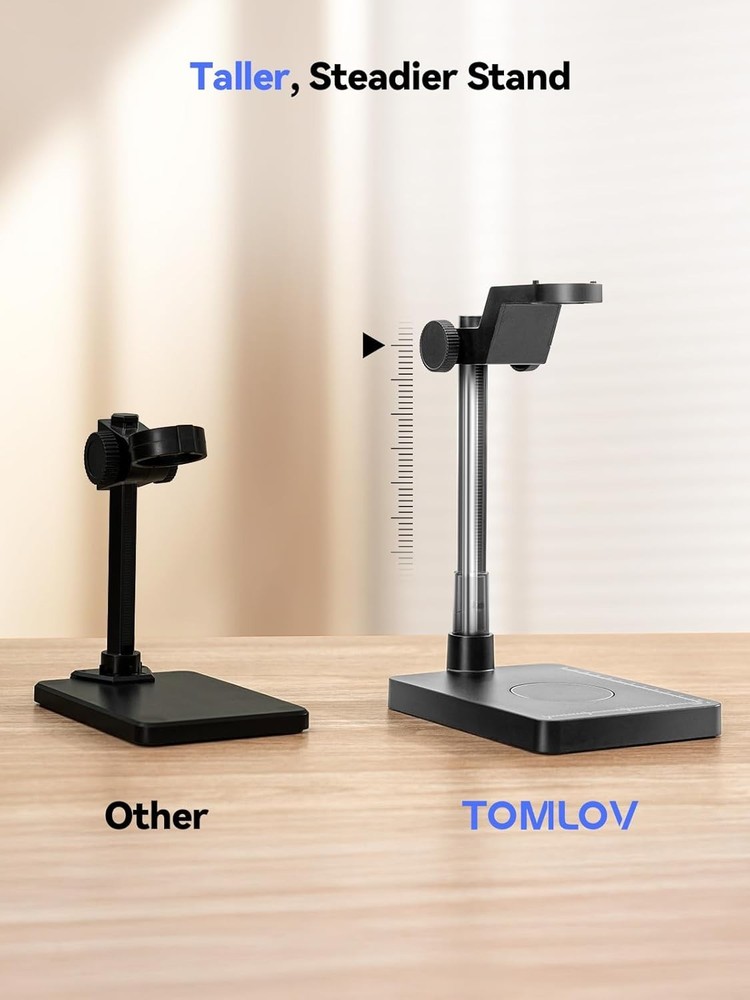 TOMLOV 4.3'' LCD 200X Digital Microscope Coin Microscope Camera & Weighing Scale