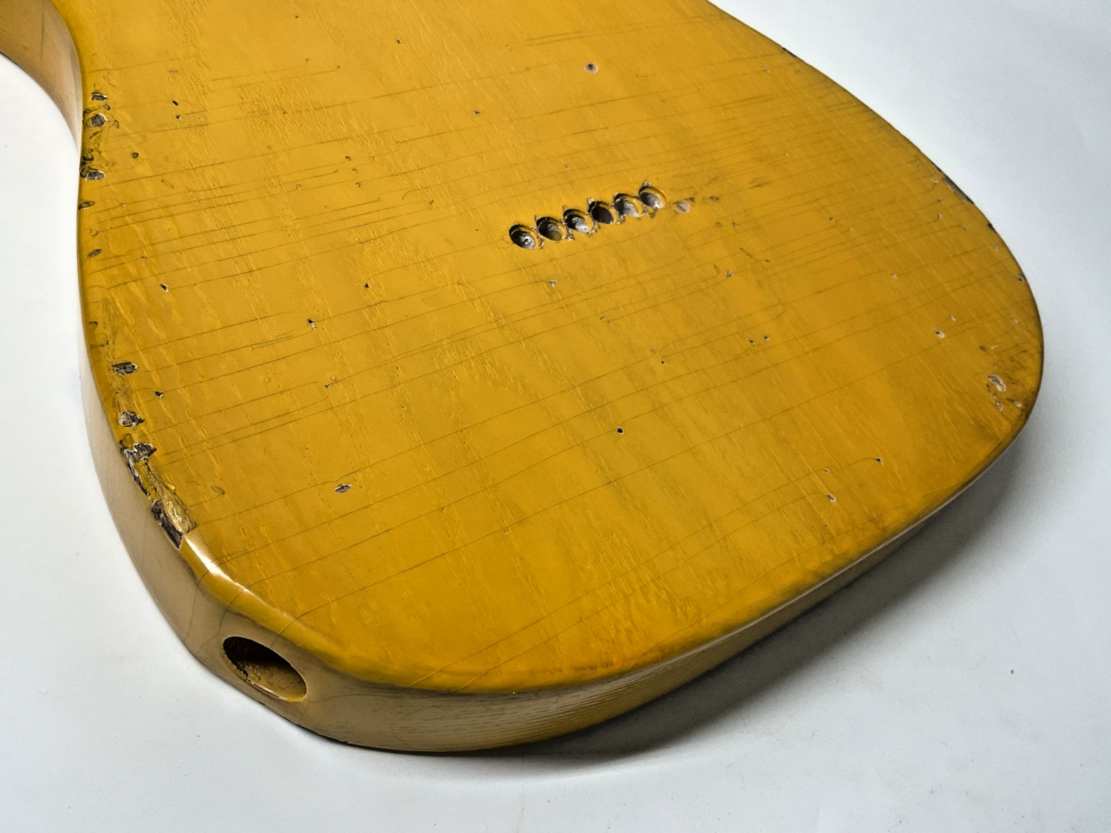 MJT Official Custom Vintage Aged Nitro Guitar Body Mark Jenny VTT Butterscotch