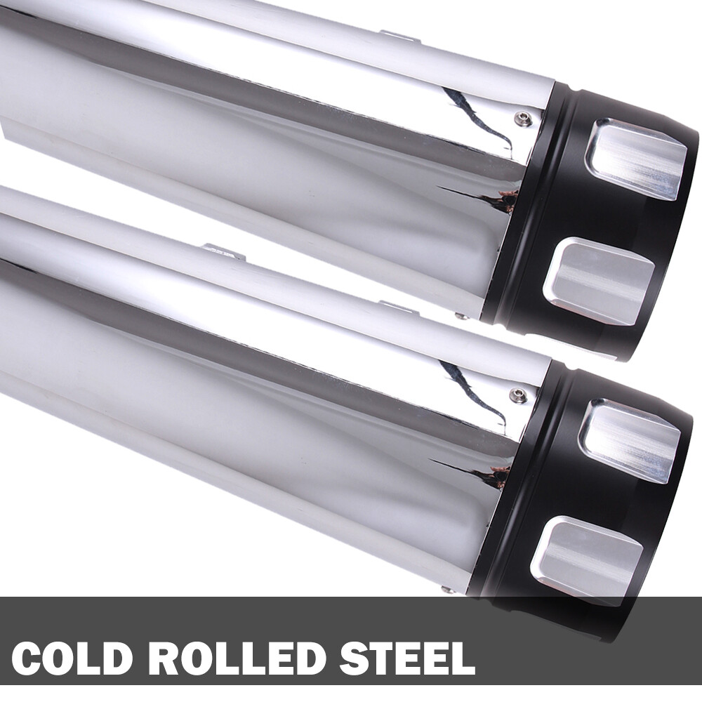 DNA 4" Mufflers Exhaust Pipe For Harley 1995-2016 Road King Street Electra Glide