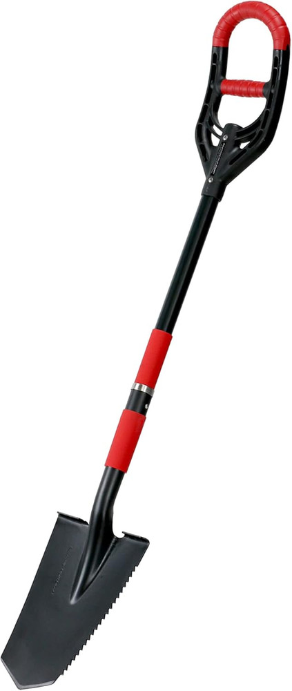 Lightweight Multi-Digger Spade with Dual Grip & Root Saw Cutter
