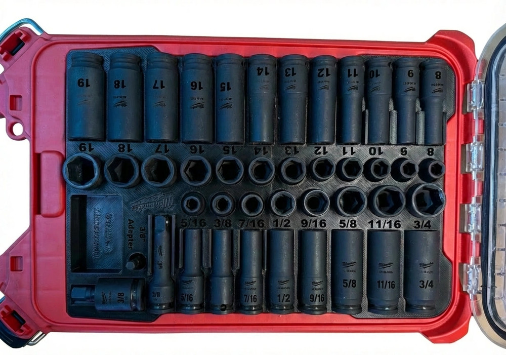 Fits Milwaukee 49-66-7009 Socket Insert PACKOUT Low Profile Bin (Insert Only)