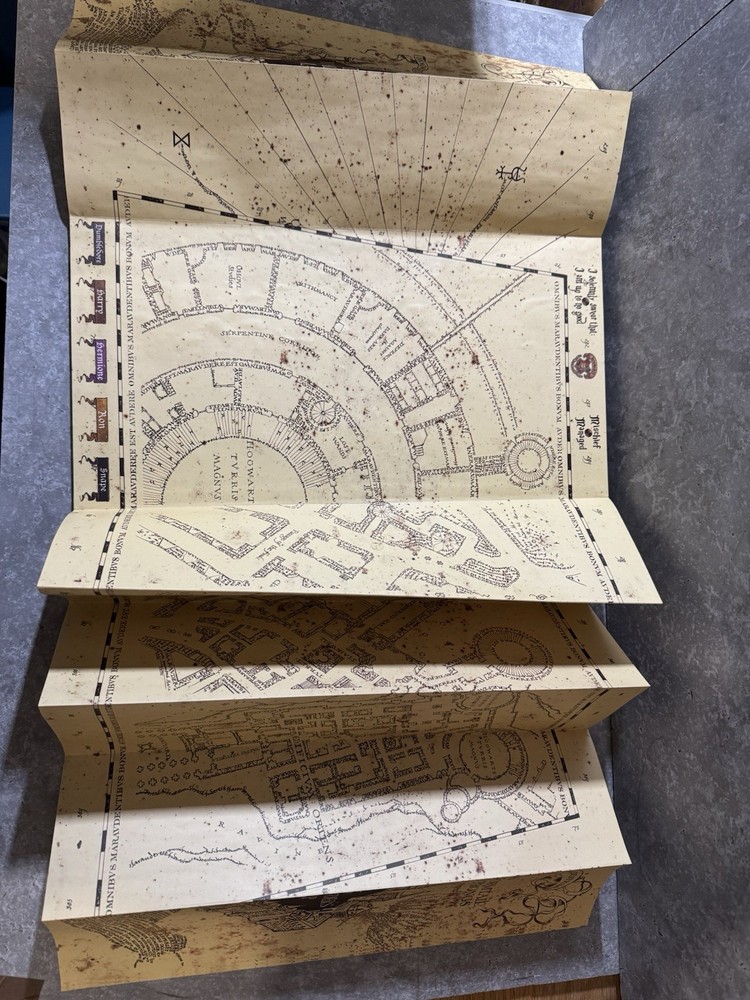 Harry Potter Marauders Map & Wand Interactive Footprints Light Sounds