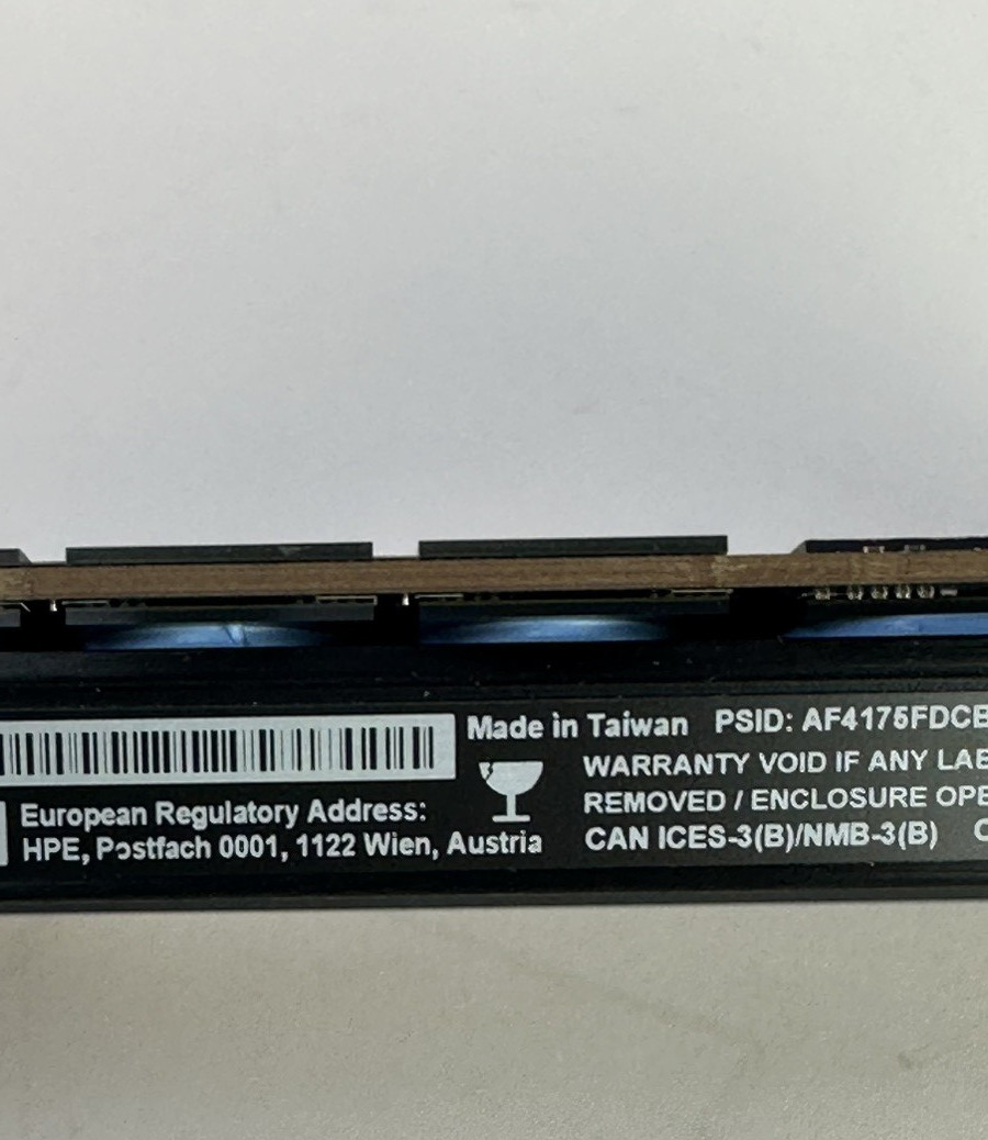 HPE Intel DC Optane P4800X 750GB NVMe PCIe x4 SSD WI AIC 878038-B21 30DWPD 41PBW