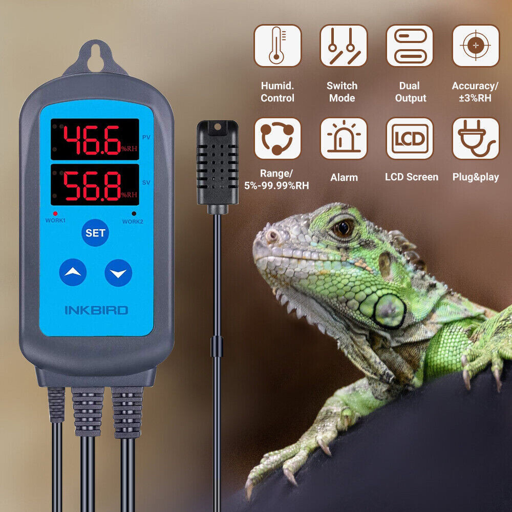 Inkbird Humidity Controller 10A Humidifier Humidistat Mushroom Grow Kit Seedling