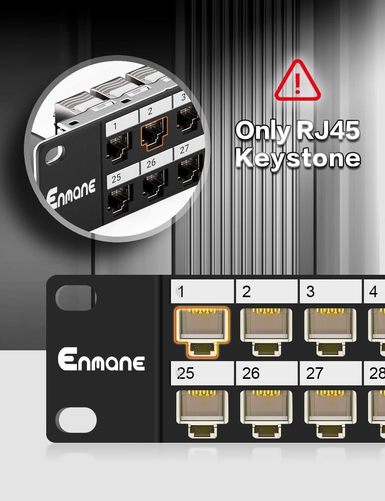 48port Blank Keystone Patch Panel Rackmount&wall Mount 1u 19inch Network Patch P
