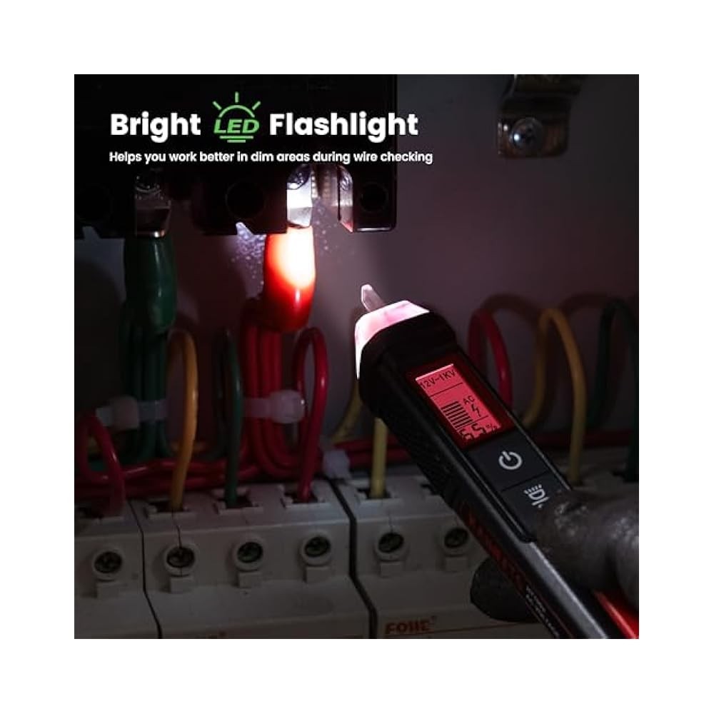 Sensitive Voltage Tester with LCD, Dual Range