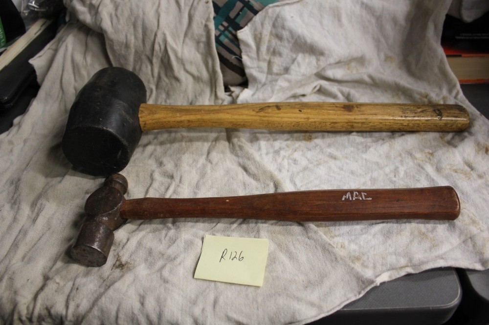 Mac Tools Rubber Mallet RM32 & Ball Peen Hammer
