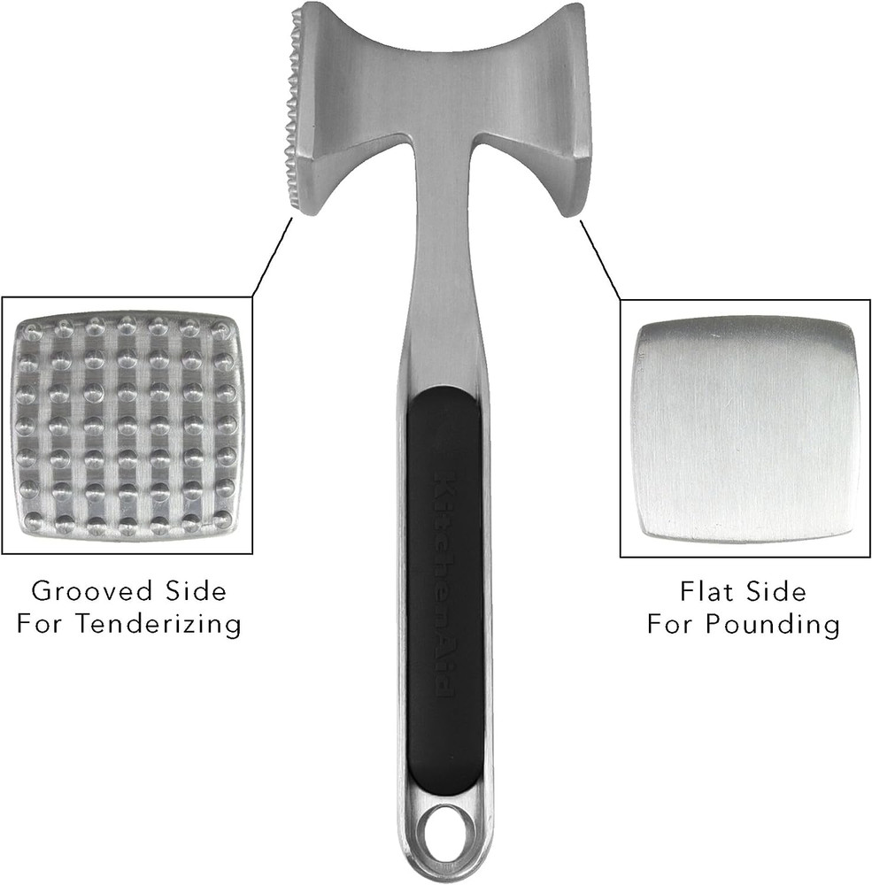 Gourmet Multi Sided Meat Tenderizer for Pounding Meats, Nuts, Shellfish, Ect, Ha