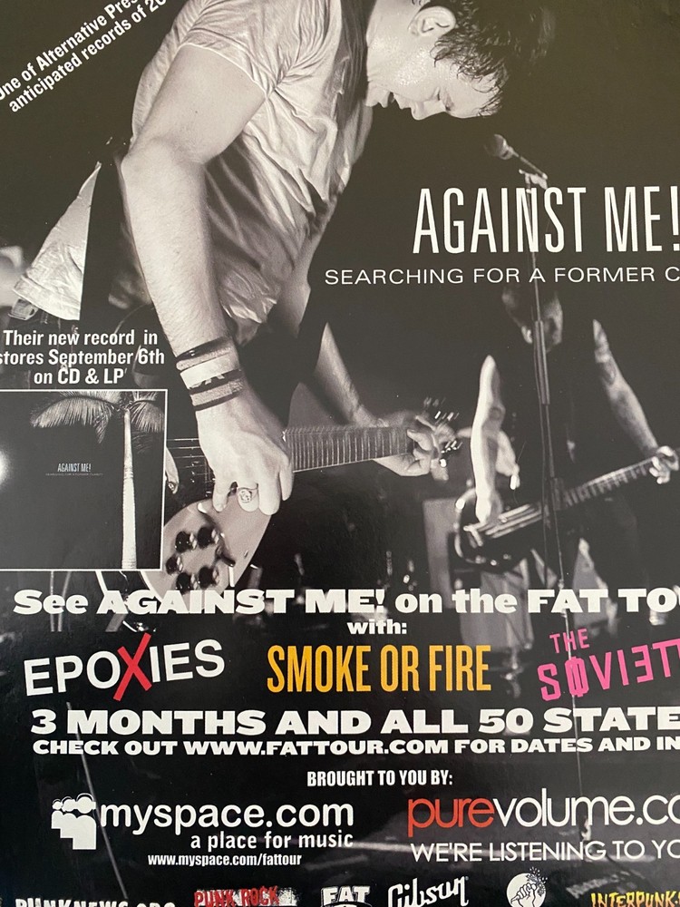 Against Me, Me!, Searching For a Former Clarity Full Page Vintage Promotional Ad