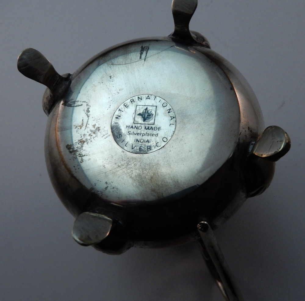 International Creamer Footed Silverplated Handmade India