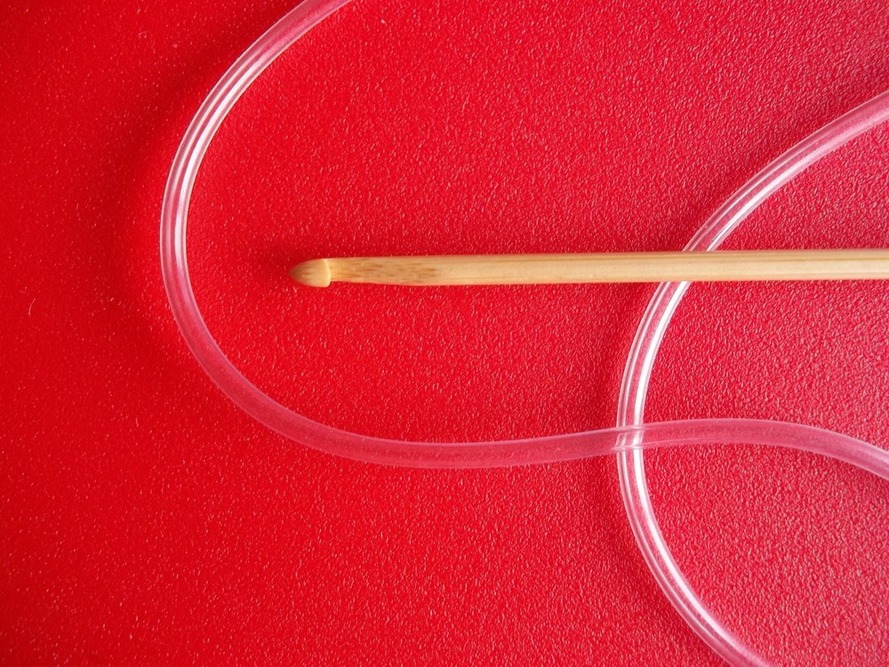 Afghan crochet hook/needle, bamboo, 41" long
