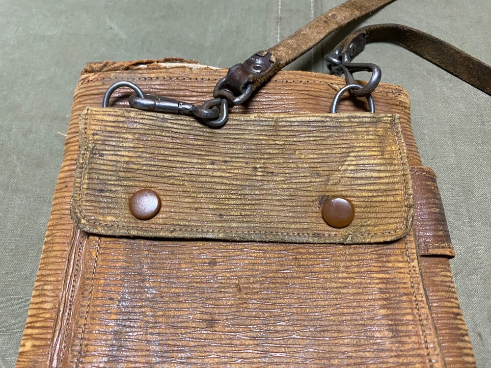 ORIGINAL WWI WWII GERMAN OFFICER NCO MAP CARRY CASE