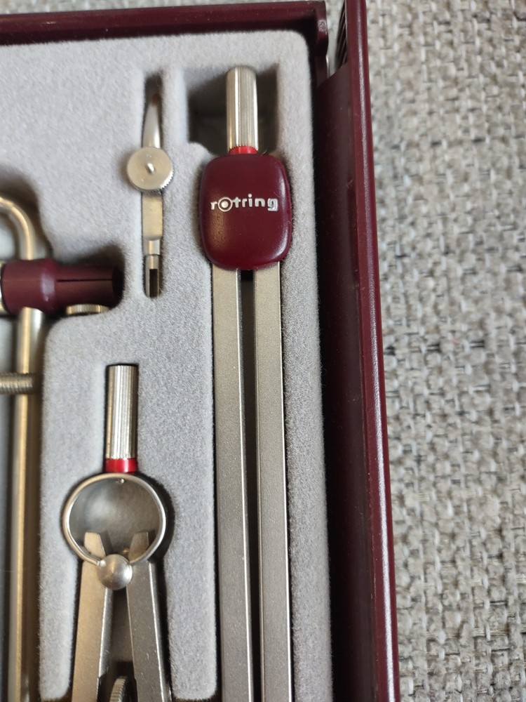Geproft Rotring Drafting Compass Set Looks Complete Excellent MINT NOS Shape